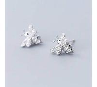 TYERY Boucles D'Oreilles en Argent S925, Boucles D'Oreilles Abeille Diamant Coréen, Boucles D'Oreilles Insectes Mignonsargent, argent 925