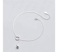 TYERY Bracelet de Cheville en Argent S925, Bracelet de Cheville de Cloche de Chat Mignon Coréen, Ornement de Pied de Chat Animalbracelet de cheville en argent s925