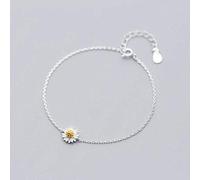 TYERY Bracelet en Argent S925, Bracelet Marguerite à la Mode Féminine, Bijoux de Main de Belle Damebracelet en argent s925