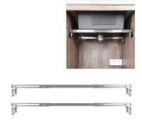 TYESTAND CPT-4 Supports d'évier Encastré en acier inoxydable ajustables Kit d'installation pour évier de cuisine sous plan à usage intensif (20-31.5 inches（51-80cm）)