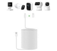Tyeyober 5,2m/8m/10,4m Cordon d'alimentation pour caméra Eufy/Wyze, compatible avec Wyze Cam Pan V4/V3/V2,Eufycam 2/2C,SoloCam E20/E40