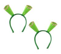 TYFGRT 2 Pièces Bandeaux De Monstre Vert, Bandeaux Tridimensionnels Mignons, Bandeaux De Performance sur Scène, Bandeaux D'Habillage De Fête, Accessoires De Style De Vêtements De Bricolage