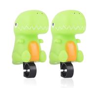 TYFGRT 2 Pièces Cloches De Vélo De Dinosaure De Dessin Animé, Cloches De Guidon Mignonnes, Cloches De Vélo pour Enfants, Mini Klaxons De Vélo, Cloches De Vélo De Dinosaure pour Garçons Et Filles