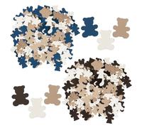 TYFGRT 200 Pièces De Confettis d'ours, en Forme d'ours De Dessin Animé, Plusieurs Options De Couleurs, Adaptés Aux Fêtes Et Aux Décorations Faites À La Main, Adaptés Aux Enfants Et Aux Fêtes De Noël.