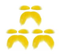TYFGRT 3 Ensembles D'Ensembles De Moustache Et De Sourcils, Ensemble D'Habillage, Fausse Décoration De Moustache Et De Sourcils, Ensemble De Décoration De Fête De Vacances, Accessoires Vestimentaires