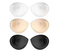 TYFGRT 3 Paires De Coussinets De Soutien-Gorge En Éponge, Coussinets De Soutien-Gorge Amovibles, Coussinets De Soutien-Gorge Souples, Coussinets De Soutien-Gorge Épais, Accessoires De Sous-Vêtements