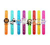 TYFGRT 8 Pièces Bracelets Jouets pour Enfants, Bracelets Animaux Mignons, Bracelets De Dessins Animés Créatifs, Bracelets Animaux en Silicone, Bracelets De Fête pour Enfants