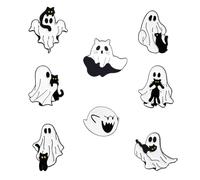 TYFGRT 8 Pièces Broches Fantômes, Broches De Dessin Animé Mignonnes, Broches Créatives, Broches De Fête, Broches Décoratives, Décorations De Sac À Dos, Accessoires Vestimentaires