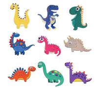 TYFGRT 9 Patchs De Dinosaures, Patchs De Dessins Animés Mignons, Patchs De Réparation De Vêtements, Patchs De Couture DIY, Patchs De Décoration De Vêtements
