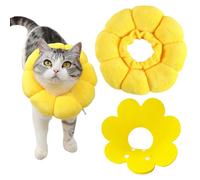 TYFGRT Collier pour Chat Tournesol 1 Pièce, Capuche en Feutre 1 Pièce, Collier Réglable pour Animaux De Compagnie, Accessoires pour Animaux De Compagnie