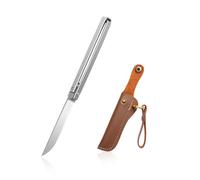 TYFGRT Couteau Pliant Mécanique 1 Pièce, Étui en Cuir 1 Pièce, Conception Portable, avec Étui en Cuir Durable, Adapté Aux Amateurs De Plein Air Et Aux Aventuriers.