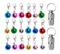 TYFGRT Étiquettes De Cloche 18 Pièces, Étiquettes D'Information 2 Pièces, Étiquettes Anti-Perte pour Animaux De Compagnie, Traqueur d'animaux De Compagnie, Fournitures pour Animaux De Compagnie