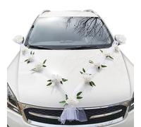 TYFGRT Guirlande De Mariage De Voiture 1 Pièce, Guirlande D'Accessoires De Voiture, Guirlande De Décoration De Voiture De Mariage, Guirlande De Décoration De Porte De Mariage