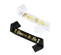 TYFGRT Lot De 2 Ceintures De Mariés, Ceinture Will You Be Groom, Ceinture Will You Be Groom, Décorations De Fête des Mariés, Convient pour Les Mariages, Fiançailles
