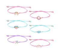 TYFGRT Lot De 6 Bracelets Tissés Colorés, Plusieurs Options De Conception, Style Tissé Classique, Adaptés À Un Usage Quotidien, Doux Et Confortable, Adaptés À