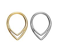 TYFGRT Pack De 2 Anneaux De Nez, Bijoux De Piercing, Bijoux De Piercing Corporel, Anneaux De Nez À La Mode Et Simples, Adaptés Au Nez, Aux Oreilles Et Aux Lèvres