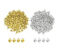 TYFGRT Paquet De 200 Cloches, Mini Cloches en Cuivre, Petites Cloches avec Boucle, Mini Cloches pour L'Artisanat, Cloches en Métal Bruyantes, Cloches De Décoration DIY