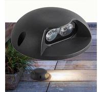 tyfuture LED Jardin Lumières Enterrées Spot Encastré Au Sol Étanchéité IP66 1 Côté Brille Lumière Souterraine AC85-265V pour Terrasse, Allée, Cour, Pelouse, Marches, Maison Lumière De Paysage(White,2W