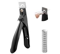TYFYH Coupe-ongles en Acier Inoxydable,Guillotine Capsule Ongle avec 10 Mesure Aimants, Coupe Ongle Capsule, Coupe Ongle Professionnel pour les Ongles Artificiels, Ongles en Gel pour Nail Salon