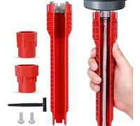 TYFYH Outil de Clé à Robinet 8 en 1, Clé Robinet Lavabo, Installateur de Robinet et D'évier Antidérapant, Multifonctions Clé à Pipe - pour Cuvette de Toilettes D'Évier Salle de Bain Cuisine