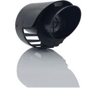 TYGERIX 60100 mm Coaxial Wall Terminal for Boiler Suction and Evacuation Black Polypropylene Air and Smoke Exhaust for Condensi