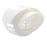 TYGERIX 60100 mm Coaxial Wall Terminal for Boiler Suction and Evacuation White Polypropylene Air and Smoke Exhaust for Condensi