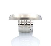 Tygerix Cheminée de Toit Verticale en Acier pour Désenfumage Ø 100 mm | Terminal à Chapeau Chinois Poêles à Bois ou à granulés Chaudières | Cheminée résistante à la Chaleur | Grille Anti-int