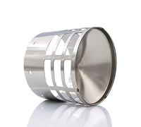 TYGERIX® Terminal d'évacuation d'air horizontal en acier de 100 mm pour conduits de fumée ou d'air | Convient aux poêles à bois ou à granulés, hottes et chaudières | Résistant à la chaleur