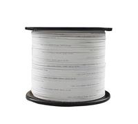 TYGIYY Câble de dérivation à fibre monomode d'intérieur 1000 m avec fils en acier - Cavalier à fibre optique à un noyau et deux fils en acier for équipement de communication