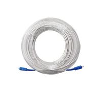 TYGIYY Câble de dérivation à fibre optique d'intérieur monomode, SC/UPC vers LC/UPC, 1 noyau, 2 fils d'acier, cavalier 300 m/350 m(Black,Sc Upc 350m)