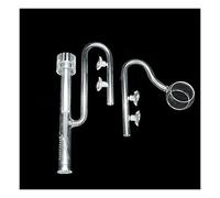 TYGIYY Ensemble de tuyaux en Verre for Aquarium, 1 pièce, for écumoire d'entrée et de Sortie d'eau, for améliorer la Circulation de l'eau et la Croissance des Plantes.(T-Set 17mm)