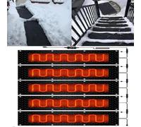 TYGIYY Tapis de déneigement - Tapis d'extérieur antidérapant en Caoutchouc for Le déneigement Hivernal - Appareil antidérapant 360 W avec Cordon d'alimentation(40x60cmx5Pcs)