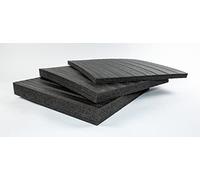 TYGR Foam 600 x 600 x 30 mm Noir - Insert en Mousse pour Outils, Appareil Photo & Autres | Insert de Valise | Insert système | Kaizen