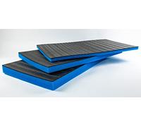 TYGR Kaizen Mousse multicouche 1000 x 600 x 70 cm Bleu Pour outils, appareil photo et autres | Montage facile | Insert à outils | Insert de valise