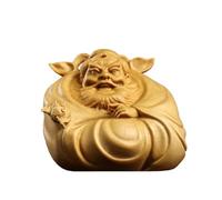 TYGXING Ornements Zhongkui, Petites Décorations De Sculpture sur Bois, Ornements De Statue Vintage en Buis, Salon, Chambre à Coucher, Bureau, Ornements De Sculpture Feng Shui à La Maison