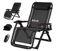 TYGYSDO Chaise Longue Jardin - Exterieur Transat De Plage Fauteuil - Chaises Bains de Soleil Relax DéTente Air avec Repose - Fauteuil Relax Zero Gravity - Poids de -Charge 200 kg