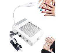 TYH Collecteur de Poussière D'ongles 80 W, lumière LED, Extracteur de Poussière D'ongles sous Vide, Vitesse Réglable, Clou de Contrôle à Un Bouton, Nettoyeur de Poussière D'ongles Portable
