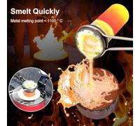TYH Four de Fusion d'or, Four de Fusion électrique numérique avec creuset en Graphite 1 kg/2 kg/3 kg, kit de coulée de métal 1800 W, pour ferraille de Fonte, Argent, Or, cuivre, Aluminium