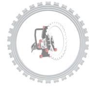 TYH Lame De Scie Spéciale pour Scie Annulaire, Accessories for Toroidal Concrete Cutting Machine 410mm, Cutting Depth 300mm, Compatible with Various Machine Models, pour La Découpe De Briques