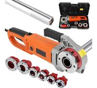 TYH Machine À Fileter Les Tuyaux 2300 W, Fileteuse Électrique, Kit D'entraînement Portatif Robuste, avec 6 Filières 1/2"-2", Moteur en Cuivre, pour Tuyaux d'eau, De Gaz Et Électriques