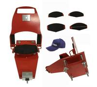 TYH Machine De Sérigraphie, Machine De Sérigraphie Manuelle pour Chapeaux, Machine De Sublimation À Affichage Numérique pour Publicité DIY avec 4 Plateaux Standard 6" X 3,375"