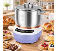 TYH Pétrisseur Électrique en Acier Inoxydable 304, Cuve De 7 L avec Fonction Fermentation, Fonction Thermostatique Et Minuterie Intelligente, Idéal pour La Préparation De Pizzas