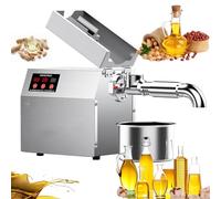 TYH Presse À Huile Électrique Automatique, Extracteur D'huile De Graines À Froid Et À Chaud, Contrôle Automatique De La Température, Vitesse De Presse 6-12 Kg/H, Matière Première