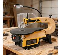 TYH Scie À Chantourner À Vitesse Variable, Scie À Chantourner/scie À Découper Électrique, Table Inclinable Extra-Large (0-45° À Gauche), 550-1650 Courses par Minute, Variateur De Vitesse Continu