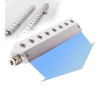 TYH Souffleur À Lame d'air, Lame De Dépoussiérage en Alliage D'aluminium avec Filetage 1/4", Lame De Soufflage avec Buse À Gaz, Écartement De Sortie 0,05 Mm, pour Lignes De Production Industrielle