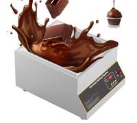 TYH Tempéreuse À Chocolat Commerciale, 500 W, 12 Kg, Électrique, Température Réglable De 0 À 185 °F, en Acier Inoxydable, pour La Fabrication De Chocolats, pour La Restauration
