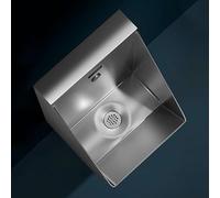 TYHAYJYK Toilettes familiales en Acier Inoxydable 304, urinoirs commerciaux pour Hommes, urinoirs muraux intelligents à capteur pour Hommes, Toilettes Anti-éclaboussures