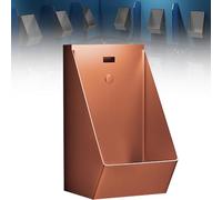 TYHAYJYK Urinoir à Induction, urinoir Mural en Acier Inoxydable, Toilettes familiales, urinoirs pour Hommes, Toilettes à capteur Automatique, Or Rose
