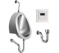 TYHAYJYK Urinoir Mural en Acier Inoxydable 304 pour Homme, urinoir Intelligent à Chasse d'eau pour Homme Adulte, Toilettes à capteur Domestique/Commercial pour Homme, pour Garage, karaoké,