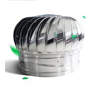 TYHAYJYK Ventilateur de toit sans alimentation électrique en acier inoxydable, aérateur de combles à turbine éolienne, aérateurs rotatifs résistants aux intempéries, couvercle rotatif pour